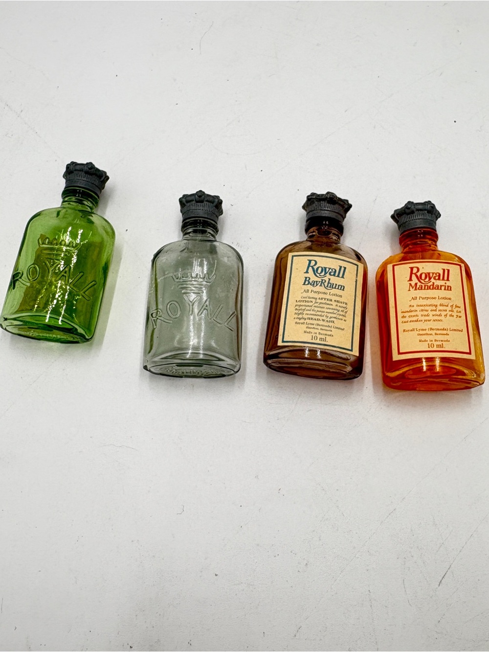 Vintage The Heritage Collection Royall Fragrances 4 Piece Mini Bottle Trinket